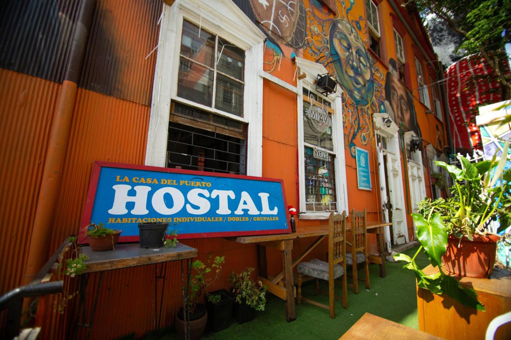 La Casa Del Puerto, Hostal Cultural, Cerro Alegre Вальпараисо Экстерьер фото